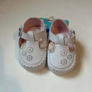 Baby Connection Soft Sole Infant Shoes Size 1 White